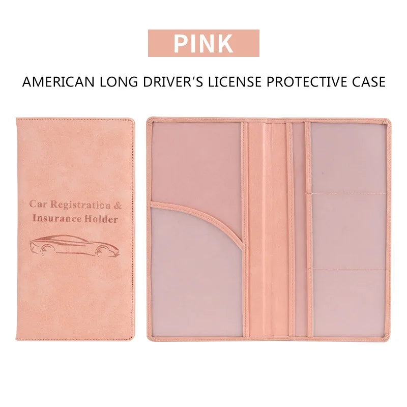 ๐ Car Registration & Insurance Document Holder | Premium PU Leather Organizer
