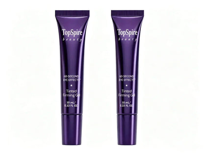 TopSpire 60 Second Effects Tinted Firming Gel - Under Eye Cream For Puffiness And Bags Under Eyes