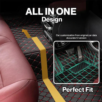 Elvile - Waterproof Non-slip Universal Fit Customized Floor Mats for Cars, SUVs, and Trucks