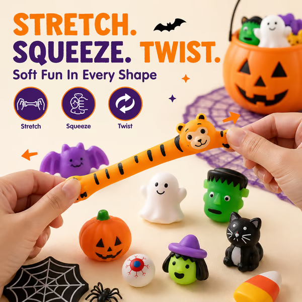 🔥Last Day 50% OFF - 🎃 50PCS Halloween Mochi Squishy Toys