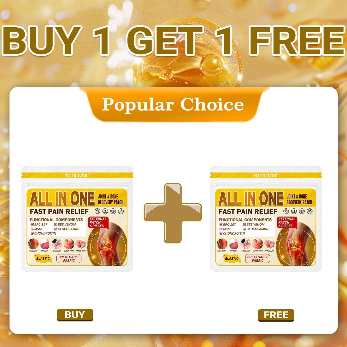 Natravor® All-In-One Joint &amp; Bone Recovery Patch