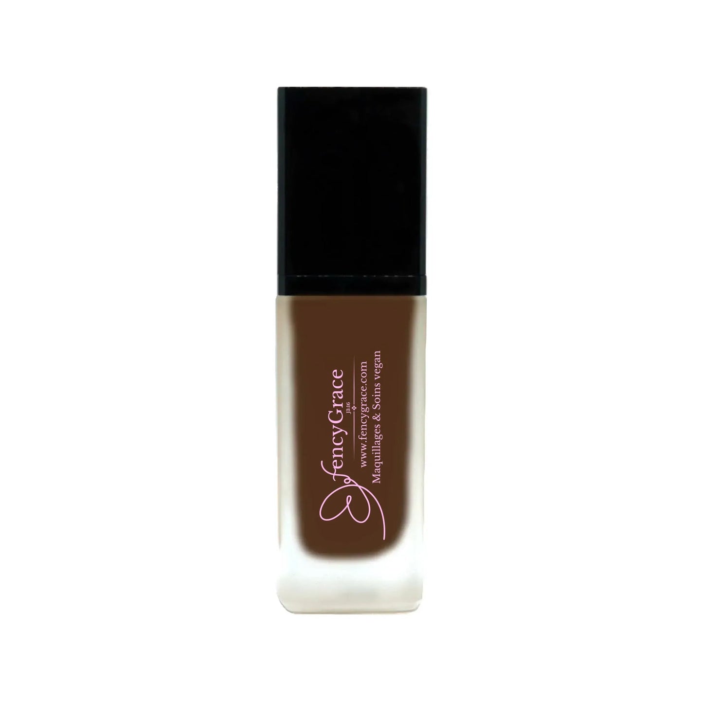 FencyGrace Vegan Moisturizing Foundation - Brown 123 - Natural Coverage - Luminous Finish - Long Wear